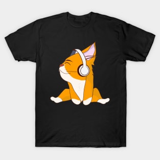 Music loving cat T-Shirt